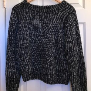 John + Jenn Black and white sweater